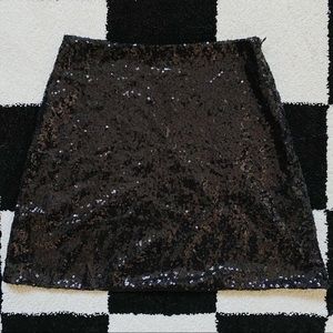 OMIGHTY Black Sequin Skirt